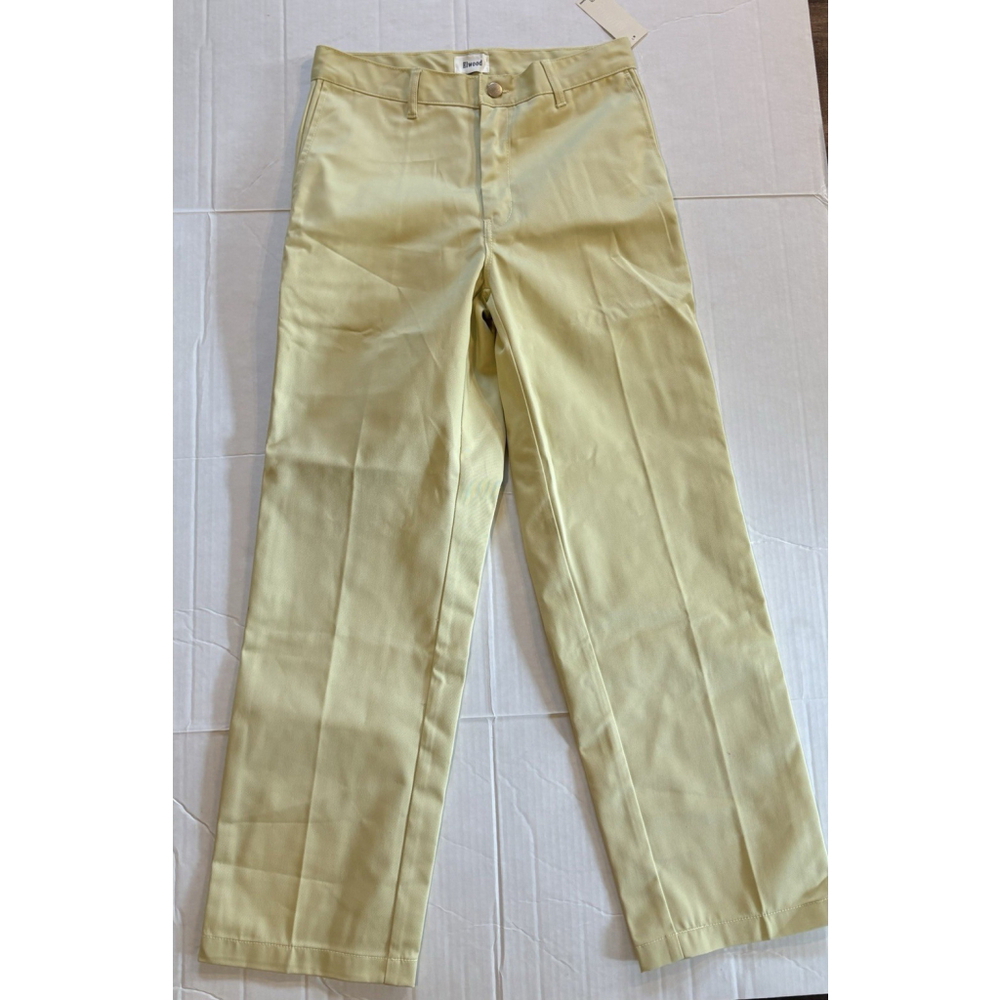 Elwood Clothing Petrol Pant Light Butter Yellow Straight Leg Jean Side Pocket Sm